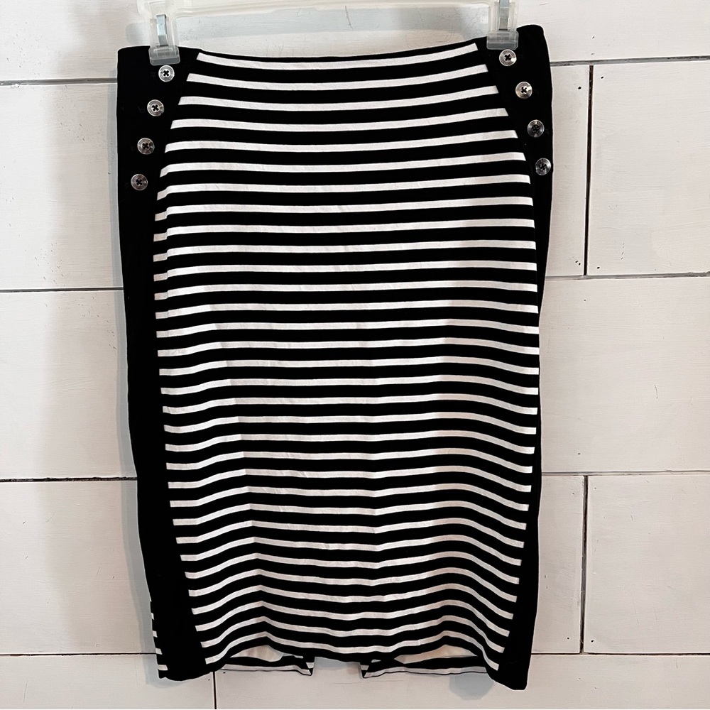 White House Black Market Striped Pencil Skirt. Size 10. EUC